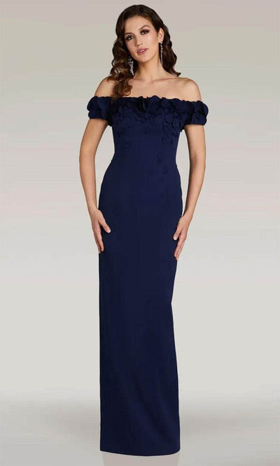 Gia Franco 12366 - Floral Applique Evening Dress Evening Dresses 