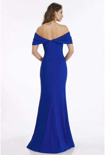 Gia Franco - 12915 Pleated Off-Shoulder Gown with Slit Special Occasion Dress