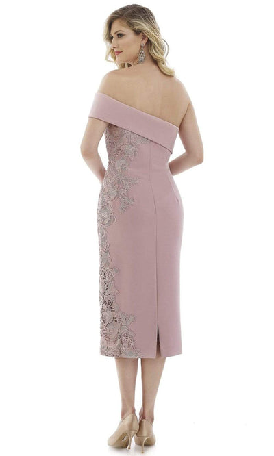 Gia Franco - 12975 Tea Length Floral Lace Sheath Dress Mother of the Bride Dresses