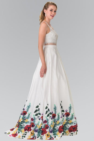 Elizabeth K - GL2251 Sparkling V-Neck Long Dress Special Occasion Dress