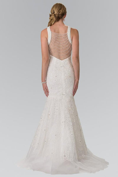 Elizabeth K - GL2262 Embroider Two Piece Halter Mermaid Gown Special Occasion Dress