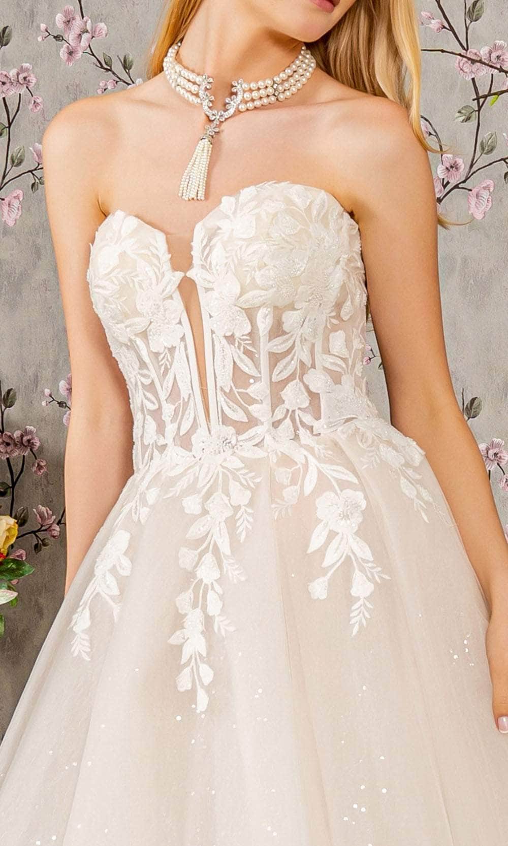 GLS by Gloria Bridal GL3349 - Corset Embellished Ballgown Ball Gowns