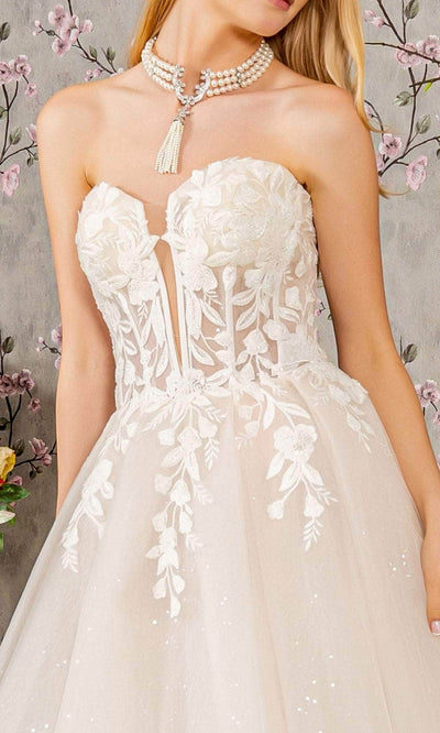GLS by Gloria Bridal GL3349 - Corset Embellished Ballgown Ball Gowns