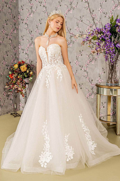 GLS by Gloria Bridal GL3349 - Corset Embellished Ballgown Ball Gowns