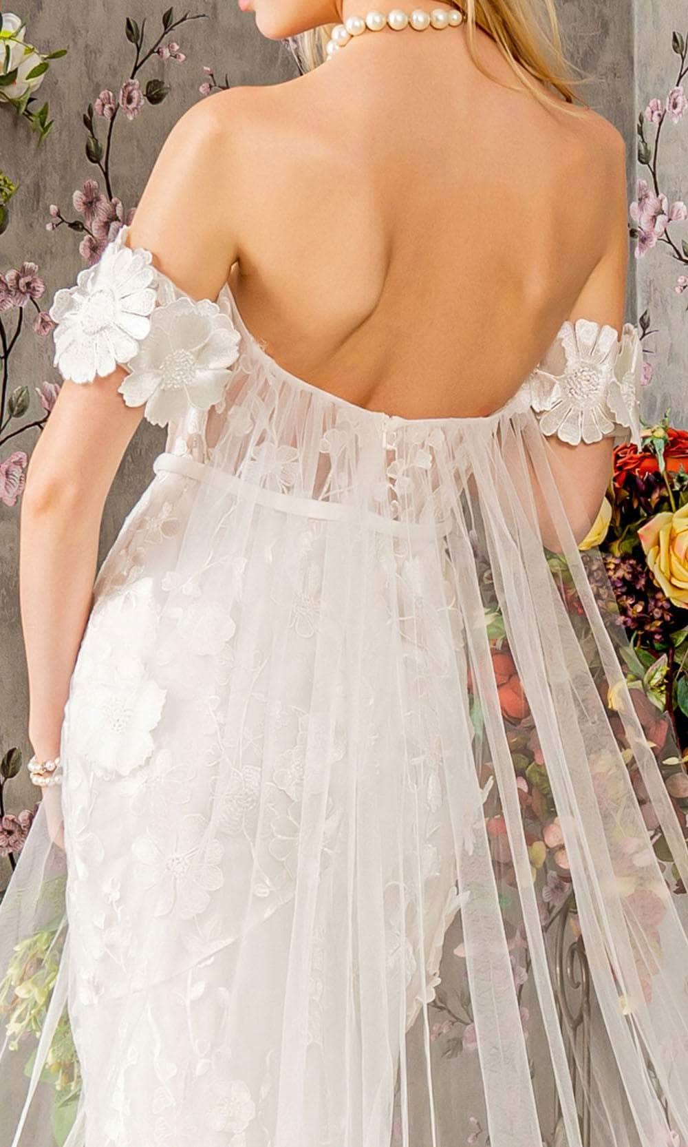 GLS by Gloria Bridal GL3424 - Illusion Off-Shoulder Wedding Dress Wedding Dresses
