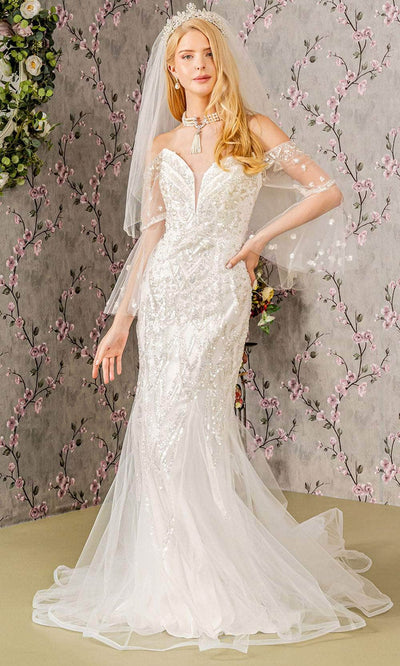 GLS by Gloria Bridal GL3426 - Fitted Mermaid Wedding Dress Wedding Dresses XS / Ivory