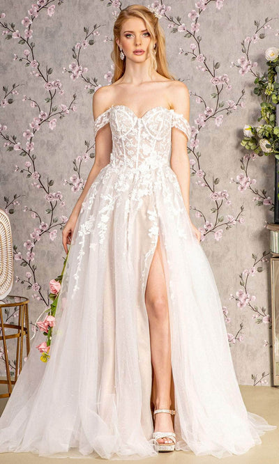 GLS by Gloria Bridal GL3429 - Corset A-Line Wedding Dress Wedding Dresses XS / Ivory /Champagne