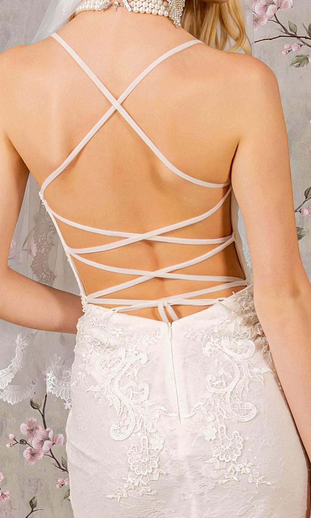 Embroidered Sleeveless Lace Bridal Gown by GLS Gloria GL3442 4XL / Ivory Embroidered Sleeveless Lace Bridal Gown by GLS Gloria GL3442 4XL / Ivory