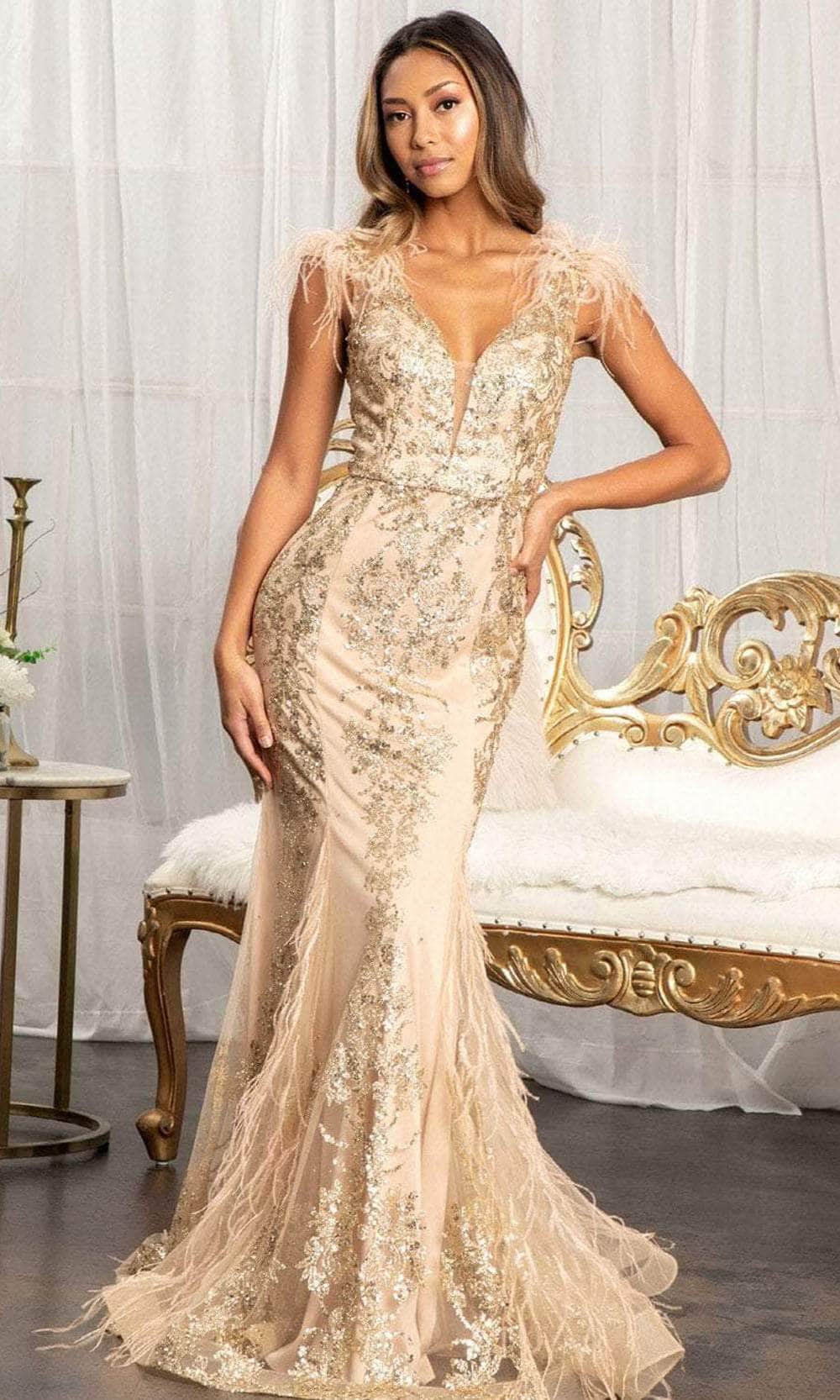 GLS by Gloria - Evening Dress GL1983 In Gold