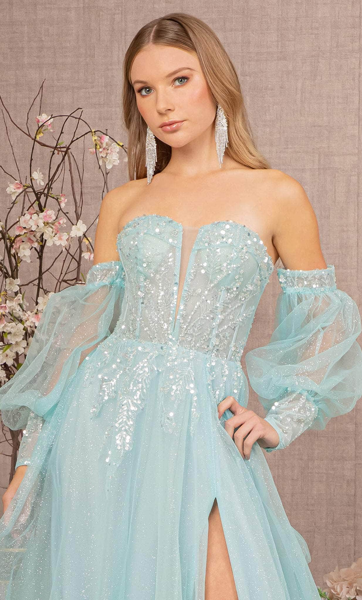 GLS by Gloria GL3118 - Sweetheart Sequin Mesh Prom Gown Special Occasion Dress