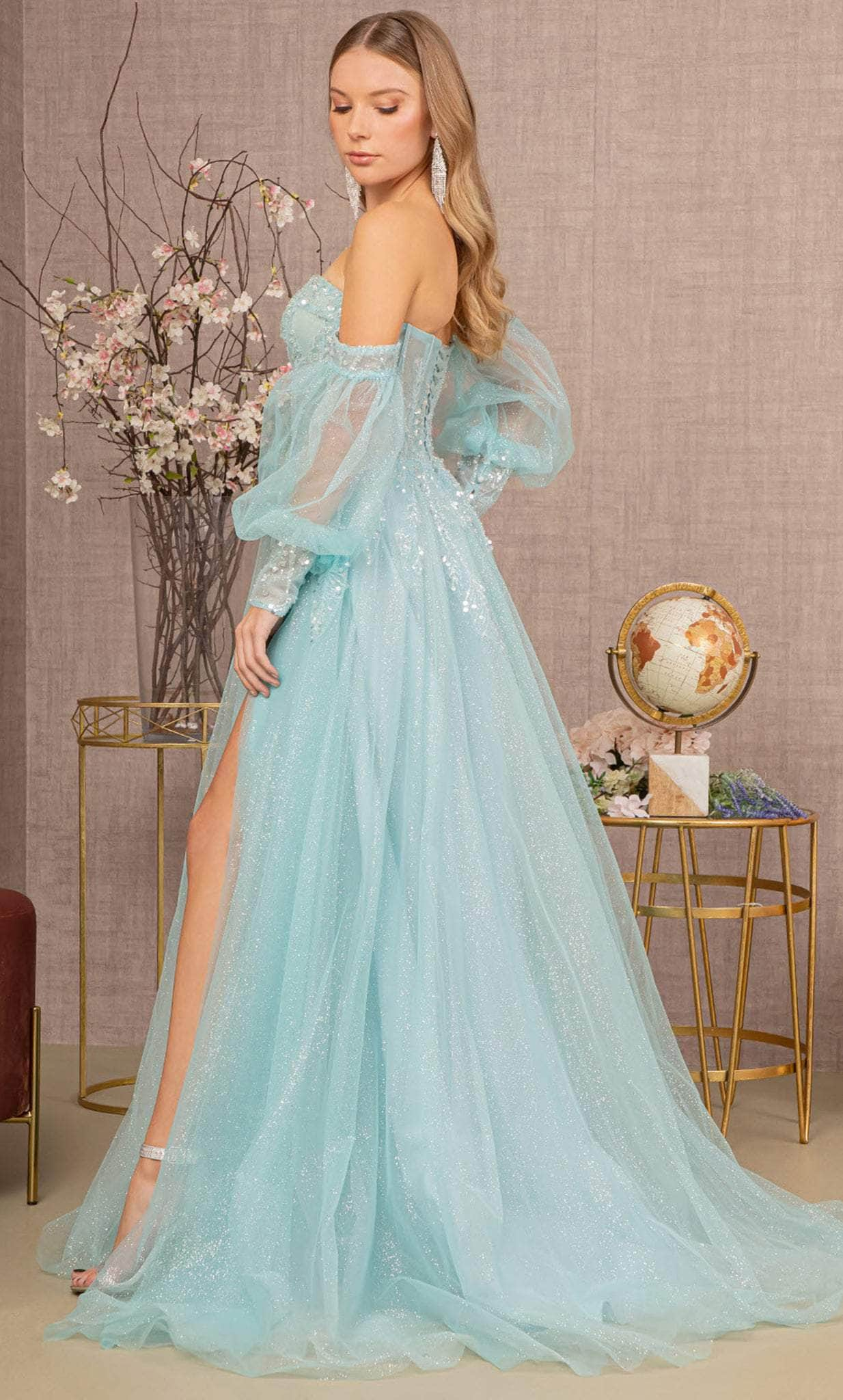 GLS by Gloria GL3118 - Sweetheart Sequin Mesh Prom Gown Special Occasion Dress