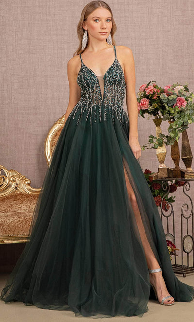 GLS by Gloria GL3137 - Tulle Skirt Prom Gown Special Occasion Dress XS / Green