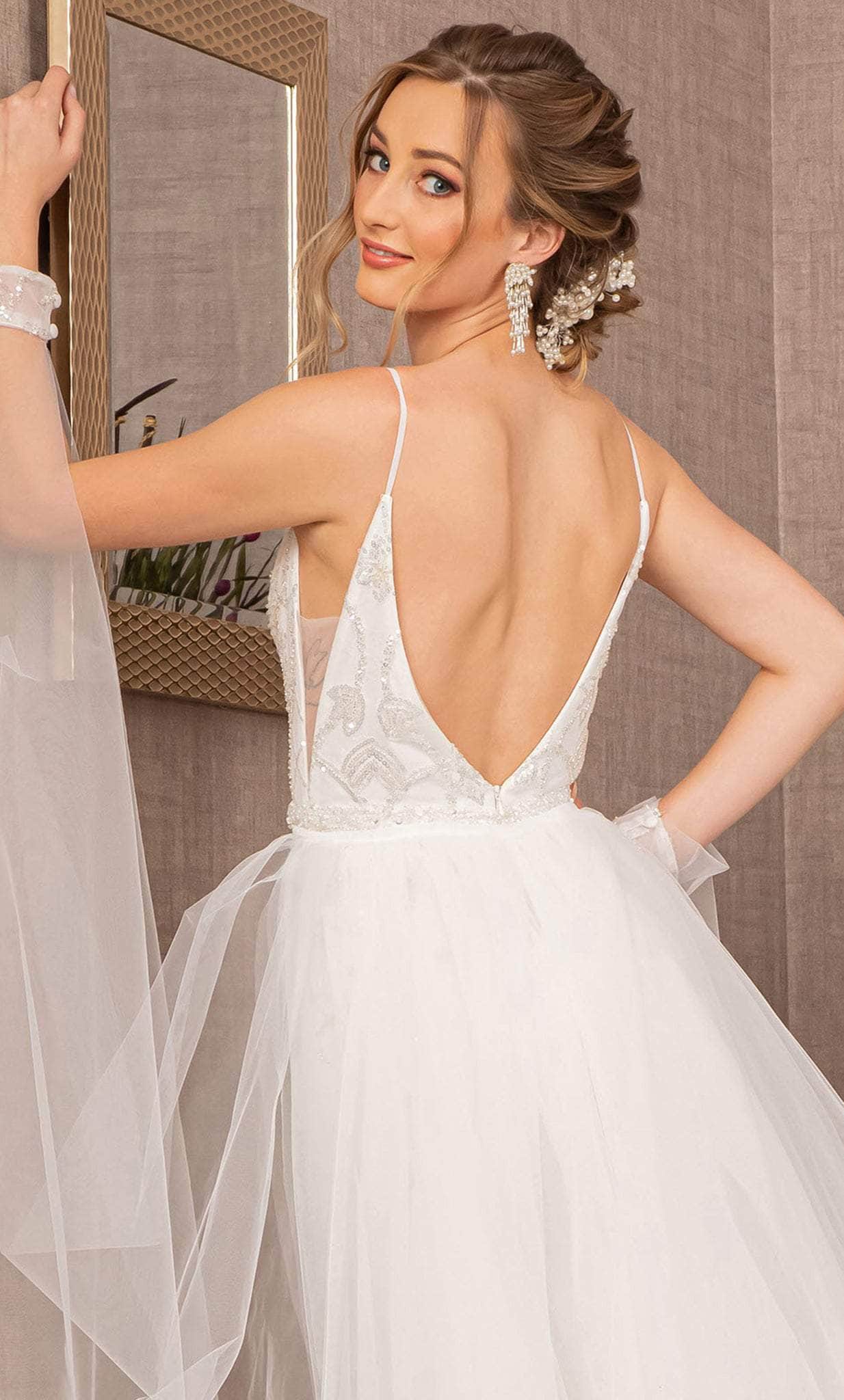 GLS by Gloria GL3157 - Embellished Tulle Trumpet Gown Special Occasion Dress