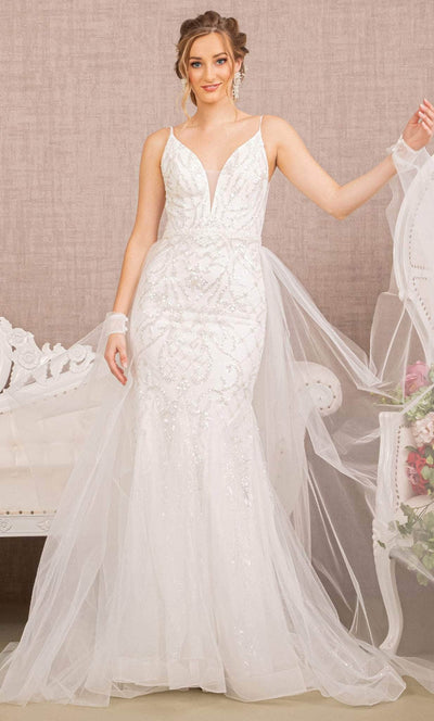 GLS by Gloria GL3157 - Embellished Tulle Trumpet Gown Special Occasion Dress