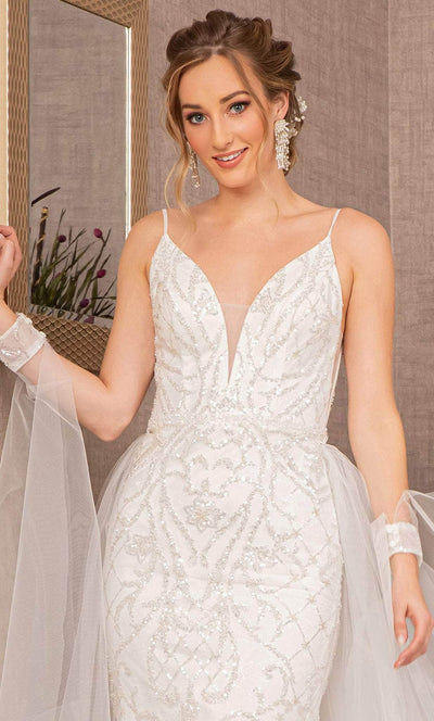 GLS by Gloria GL3157 - Embellished Tulle Trumpet Gown Special Occasion Dress