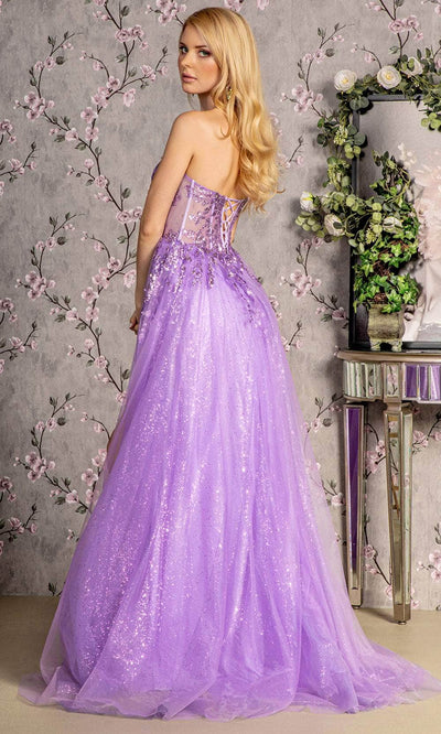 GLS by Gloria GL3209 - Sequin High Slit Evening Dress Prom Dresses