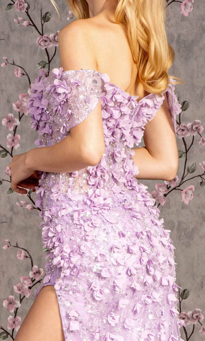 GLS by Gloria GL3409 - Floral Off-Shoulder Evening Dress Evening Dresses
