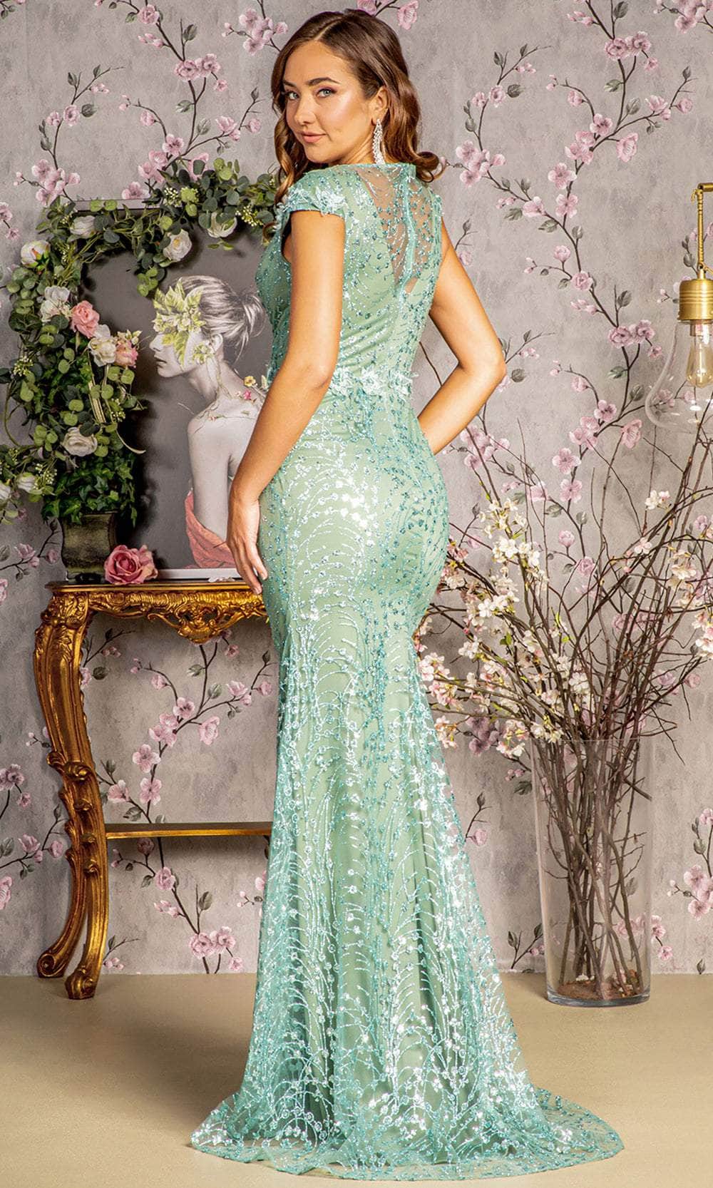 GLS by Gloria GL3414 - Sheath Embellished Evening Dress Evening Dresses