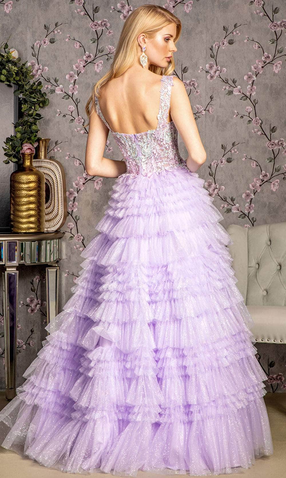 GLS by Gloria GL3460 - Tiered Skirt Corset Gown Prom Dresses
