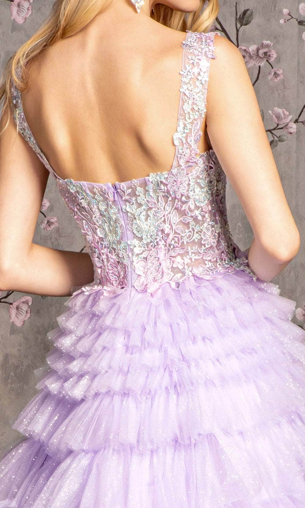 GLS by Gloria GL3460 - Tiered Skirt Corset Gown Prom Dresses
