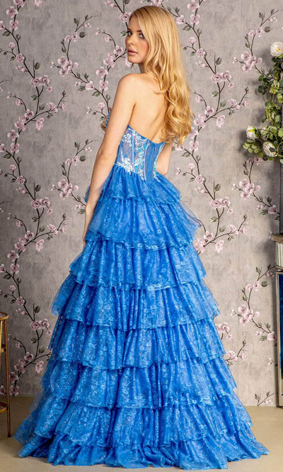 GLS by Gloria GL3461 - Strapless Ruffle A-line Gown Prom Dresses