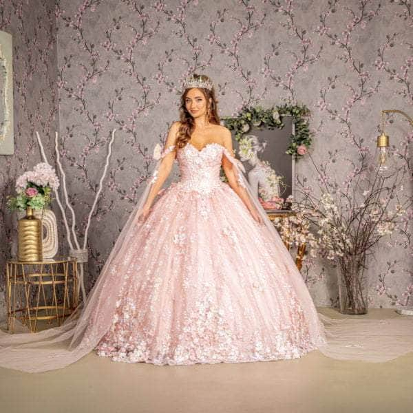 GLS by Gloria GL3465 - Bow Accented Strapless Ballgown Ball Gowns