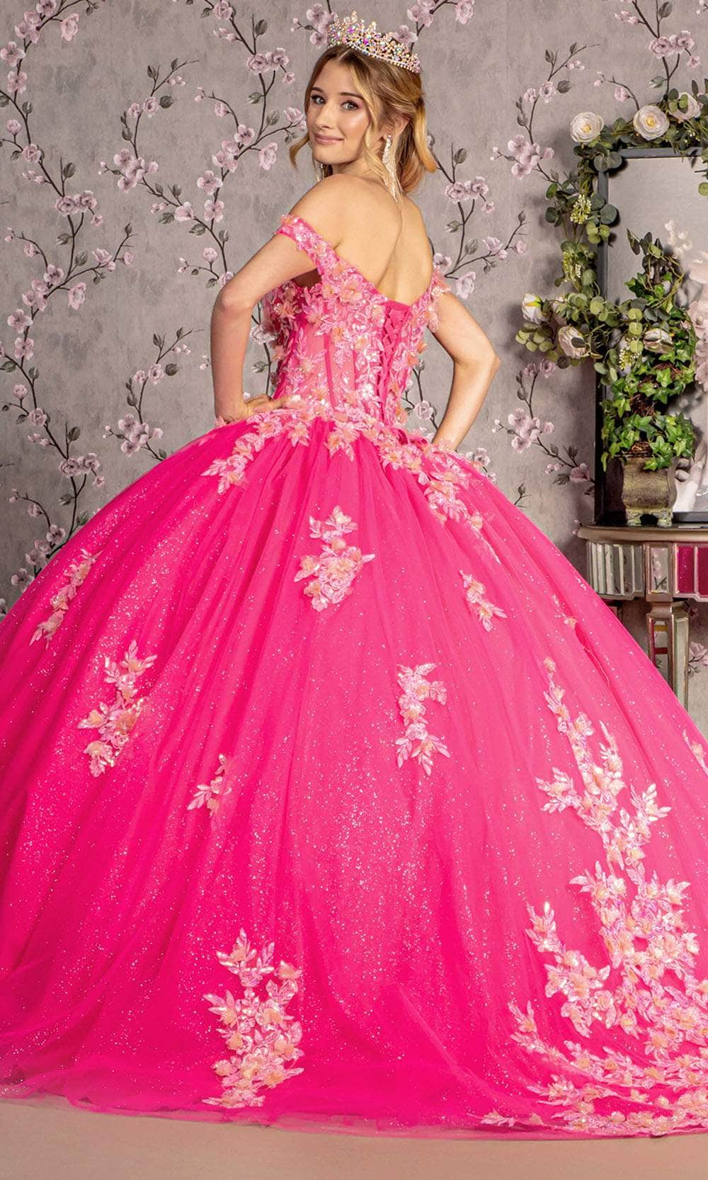 GLS by Gloria GL3469 - Embroidered Corset Bodice Ballgown Ball Gowns