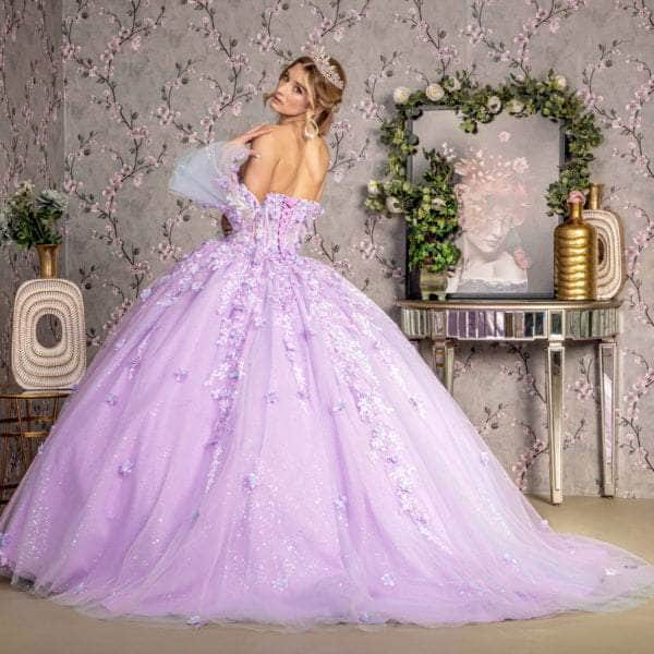 GLS by Gloria GL3470 - Corset Bodice Embroidered Ballgown Ball Gowns