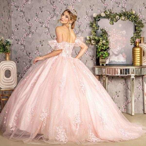 GLS by Gloria GL3475 - Applique Embellished Ballgown Ball Gowns