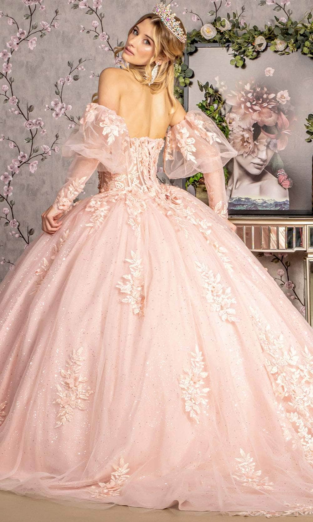 GLS by Gloria GL3476 - Lace-Up Back Corset Bodice Ballgown Ball Gowns