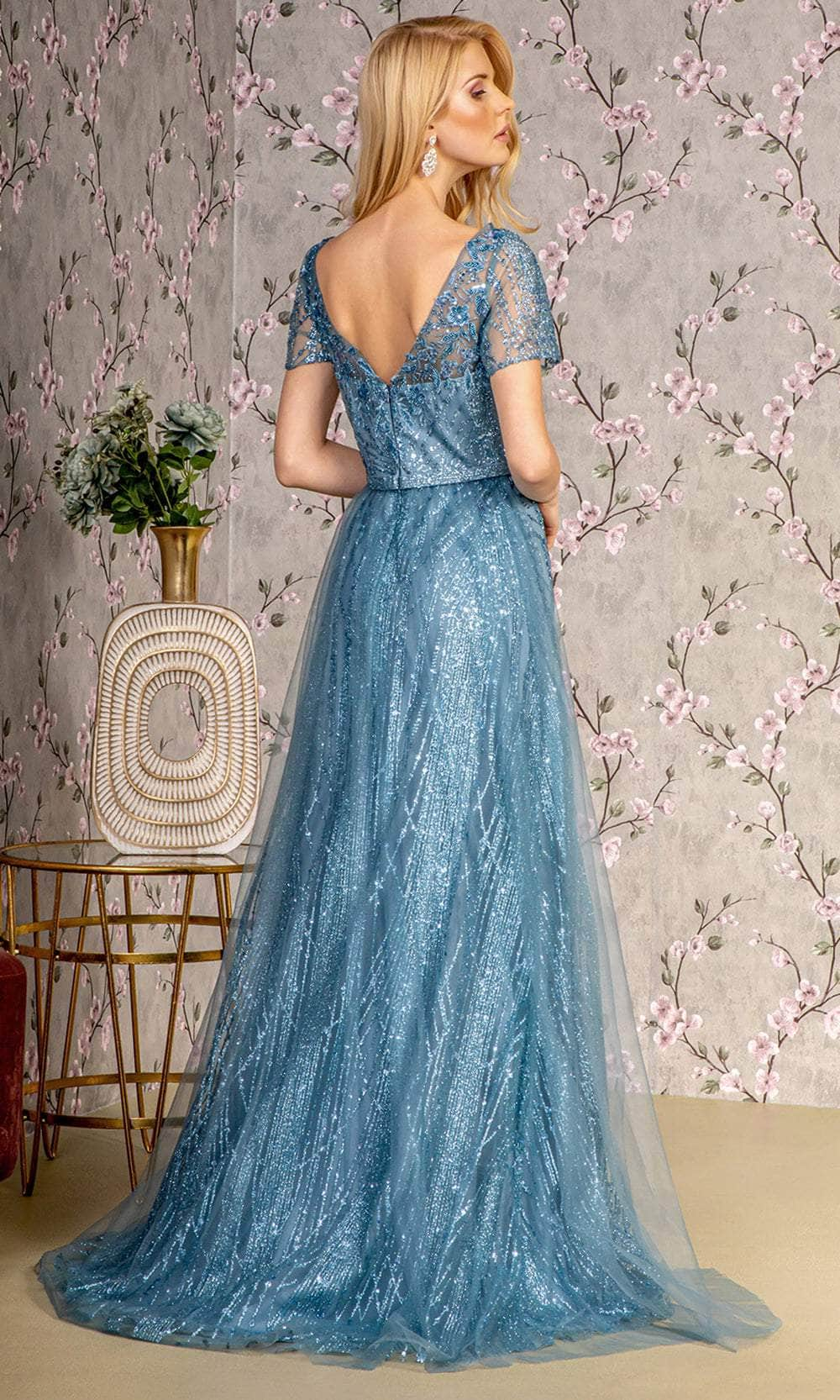 GLS by Gloria GL3493 - Illusion Embroidery Evening Dress Evening Dresses