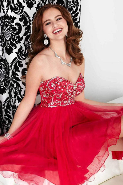 Tiffany Homecoming - 27034 Embellished Strapless Sweetheart Dress Special Occasion Dress