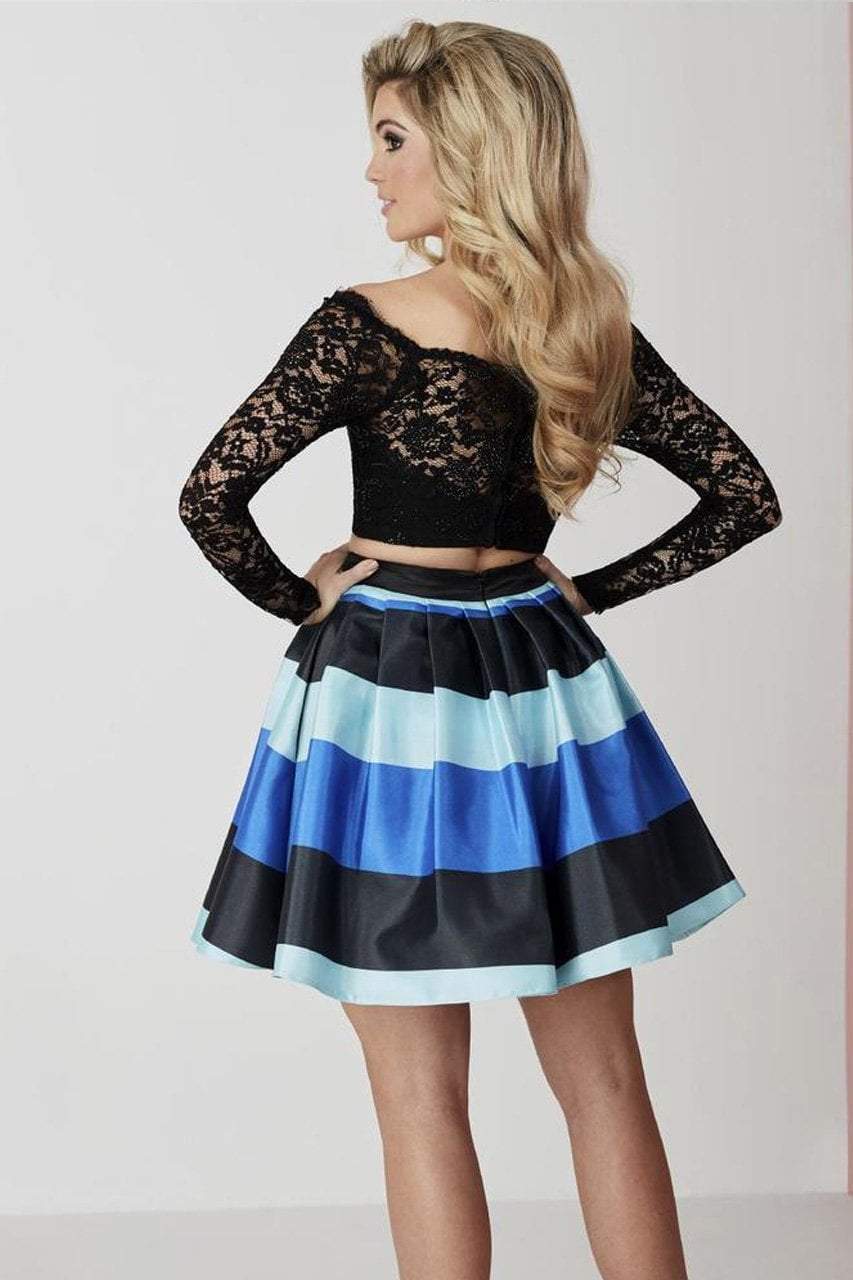 Tiffany Homecoming - 27099 Off-Shoulder Lace Two Piece Dress Special Occasion Dress