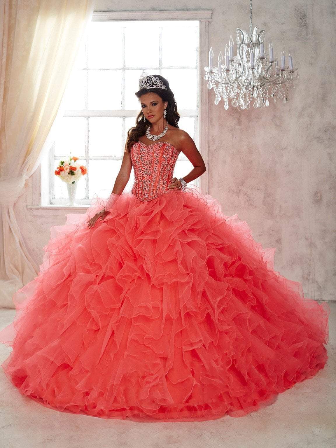 Quinceanera Collection - 26820SC Sweetheart Tulle Ballgown