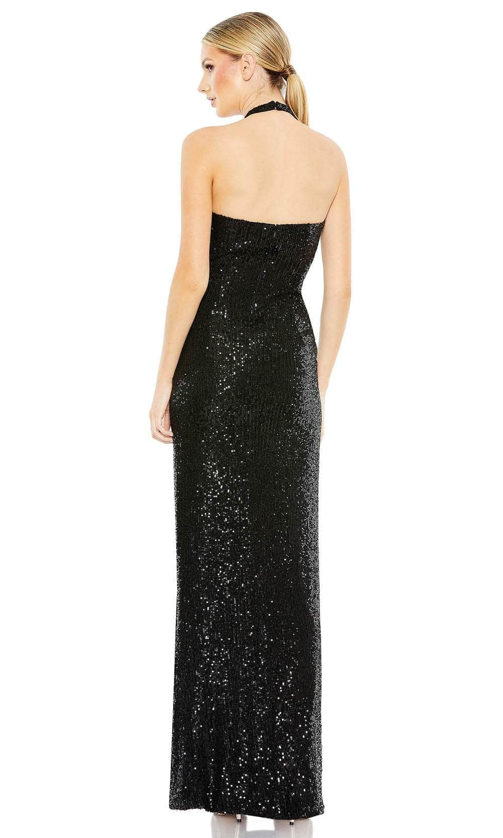 Ieena Duggal 11279 - Sequined Halter Neck Evening Dress Evening Dresses