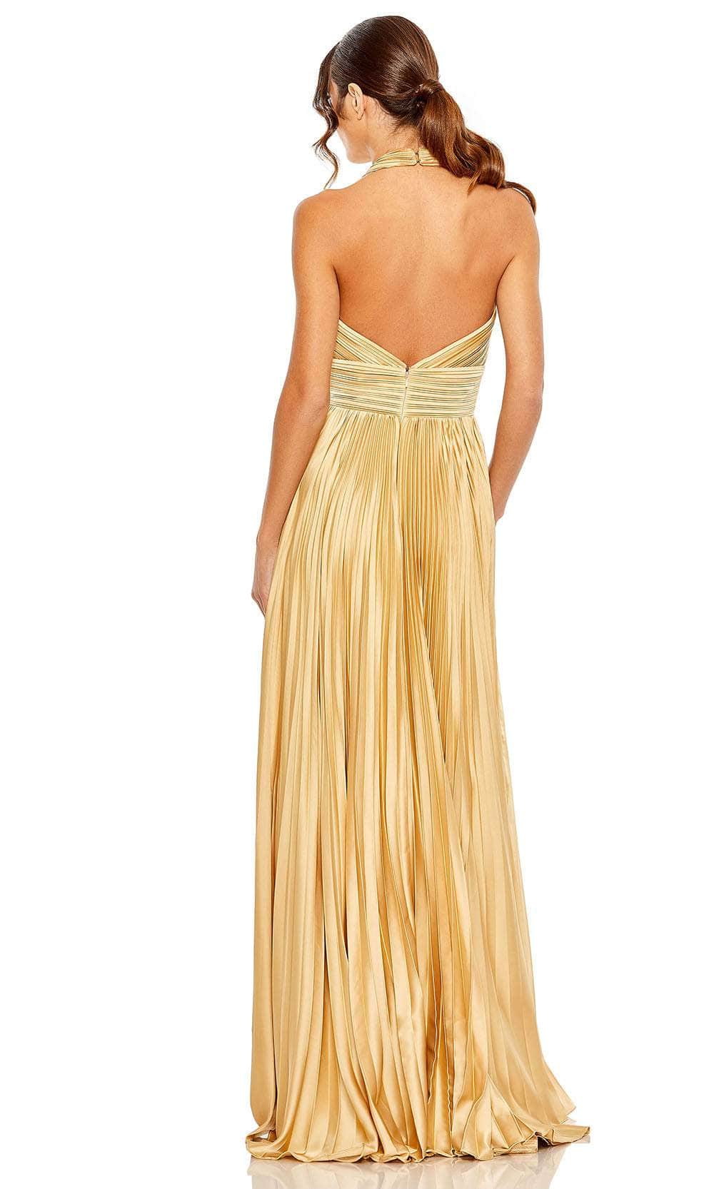 Ieena Duggal 11636 - Pleated Halter Evening Gown Special Occasion Dress