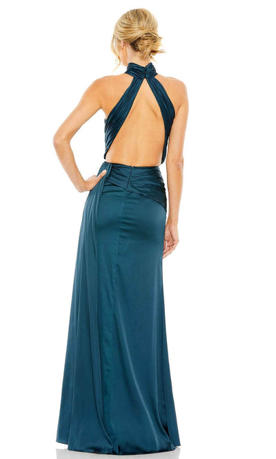 Ieena Duggal 11642 - Ruched High Halter Prom Gown Prom Dresses