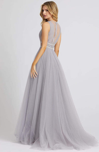 Ieena Duggal - 20188I Sheer Sleeveless High Neck A-Line Evening Gown Evening Dresses
