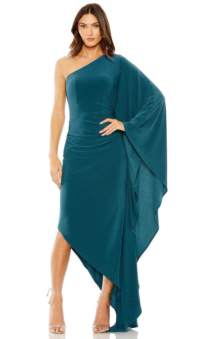Ieena Duggal 20673 - One Shoulder Dress L /  Ocean