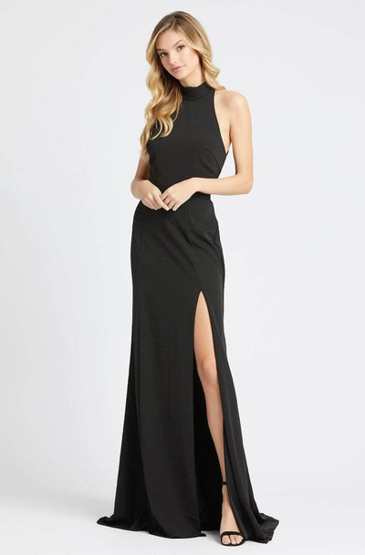Ieena Duggal - 26127I Evening Gown with High Slit Evening Dresses 0 / Black