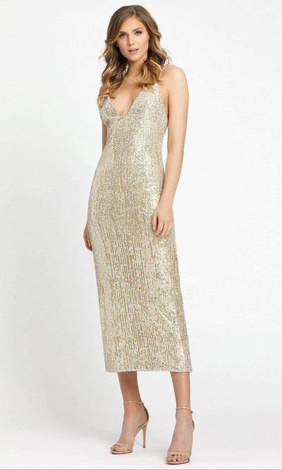 Ieena Duggal - 26447 Sequin Fitted Mid-Length Dress Evening Dresses