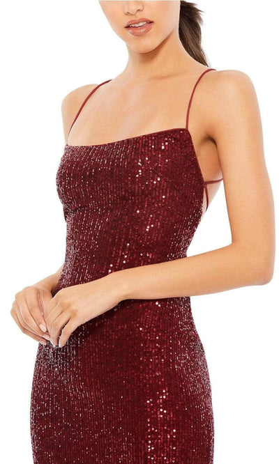 Ieena Duggal - 26480 Fitted Bodice Sequin Midi Dress Cocktail Dresses