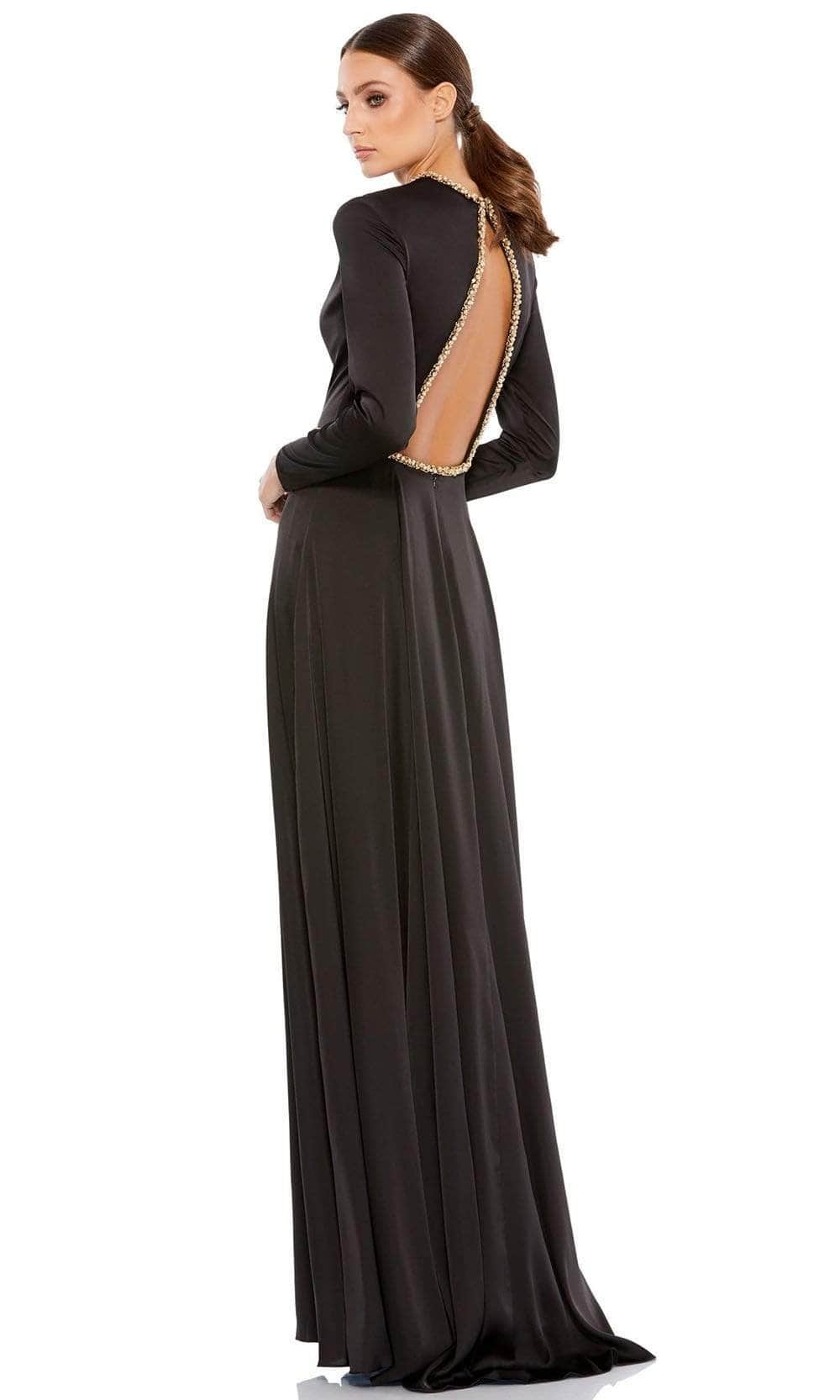 Ieena Duggal - 26524 Crystal Trim A-Line Gown Evening Dresses