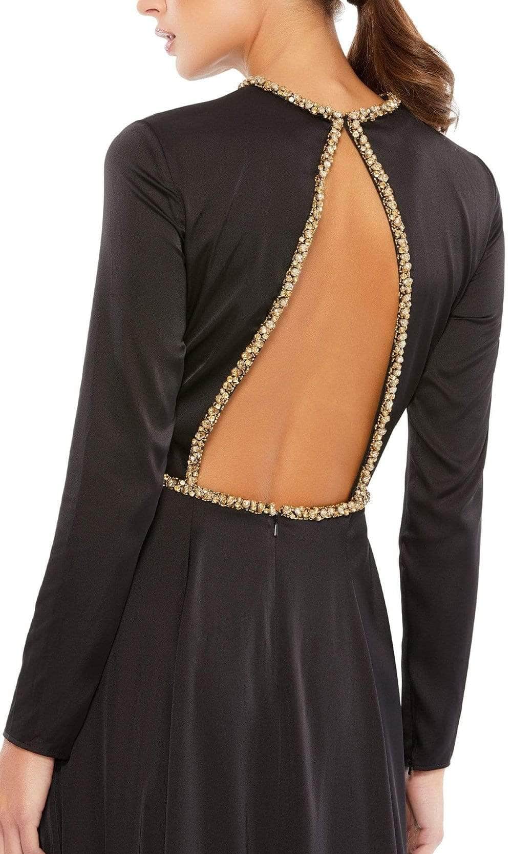 Ieena Duggal - 26524 Crystal Trim A-Line Gown Evening Dresses