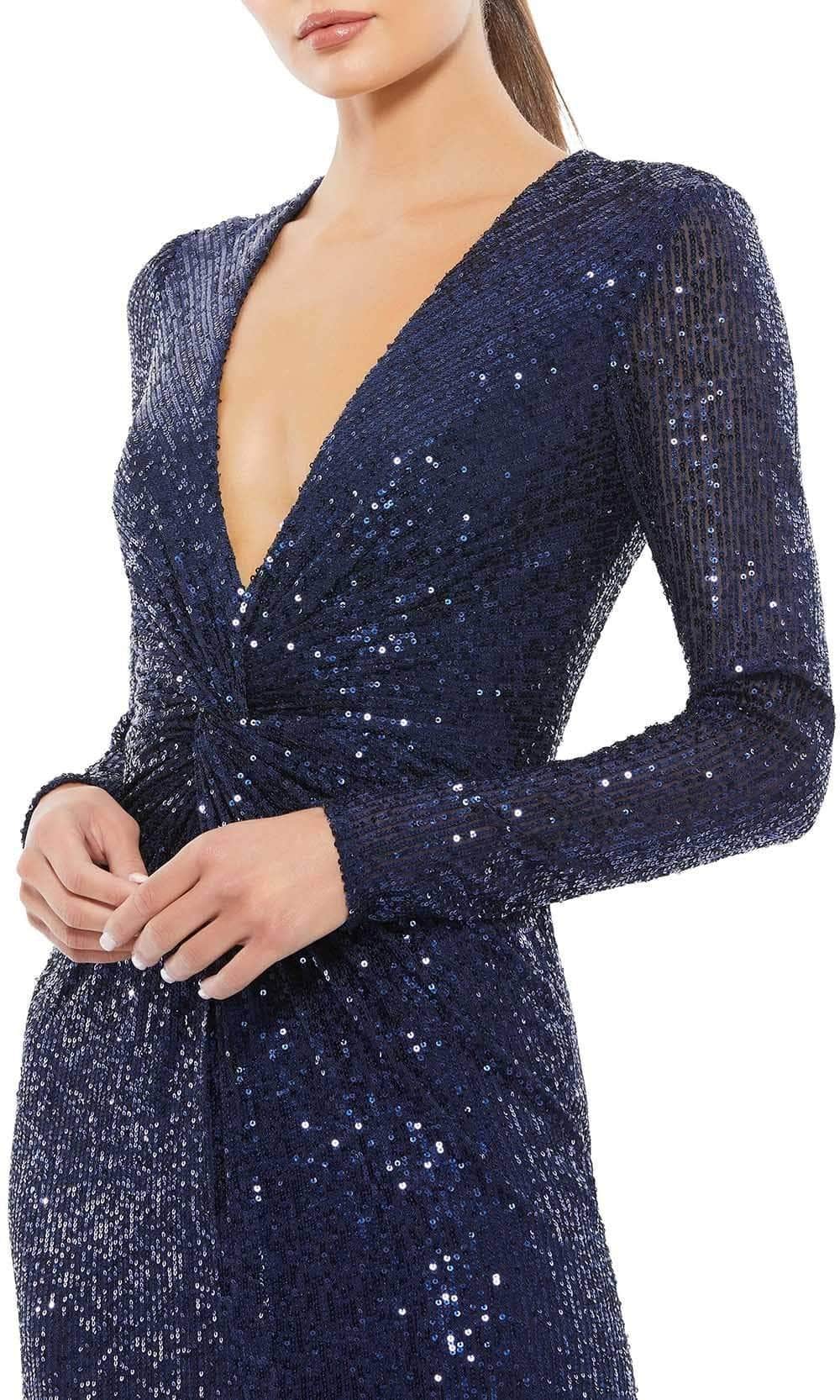 Ieena Duggal - 26552I Sequined Gown Evening Dresses
