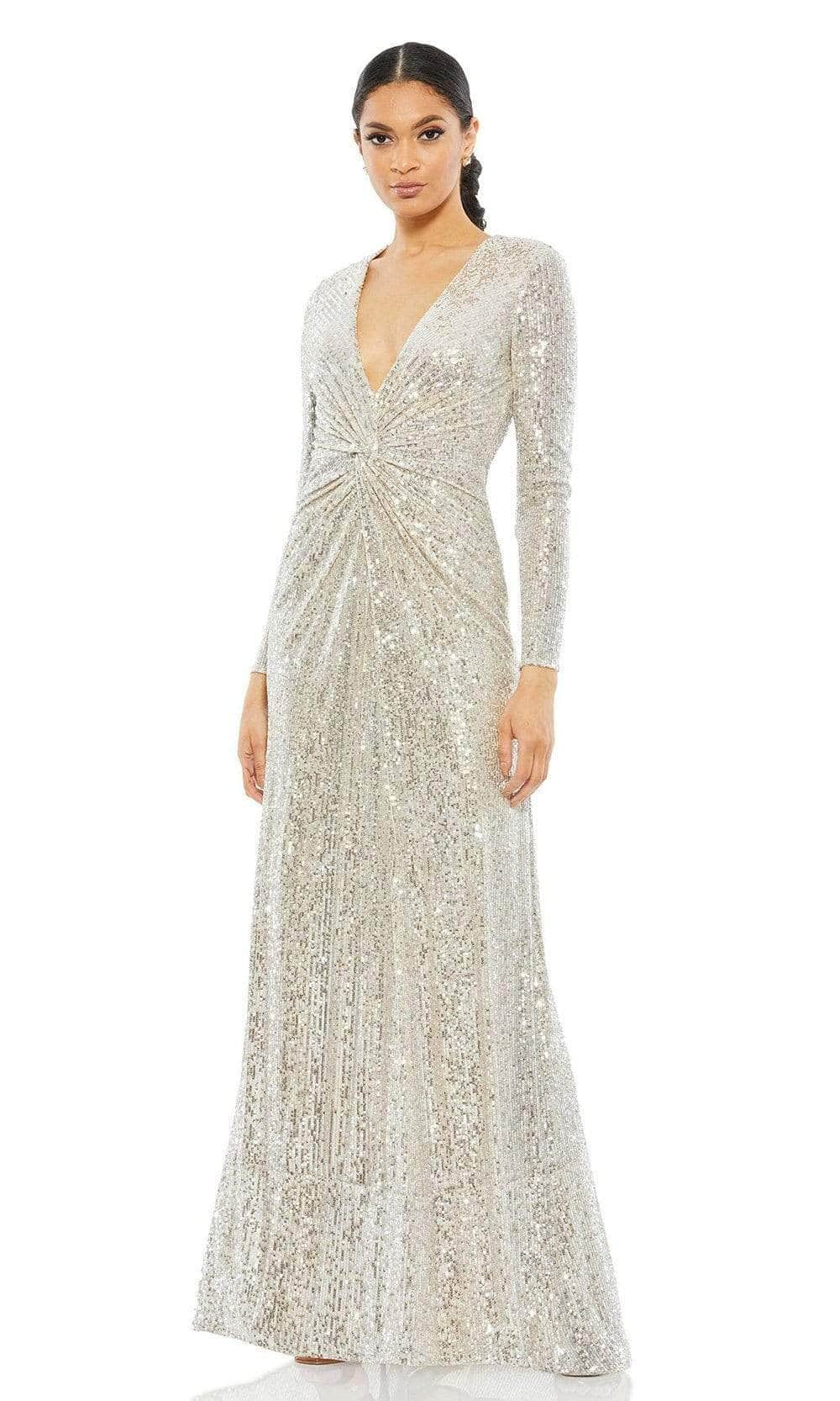 Ieena Duggal - 26552I Sequined Gown Evening Dresses