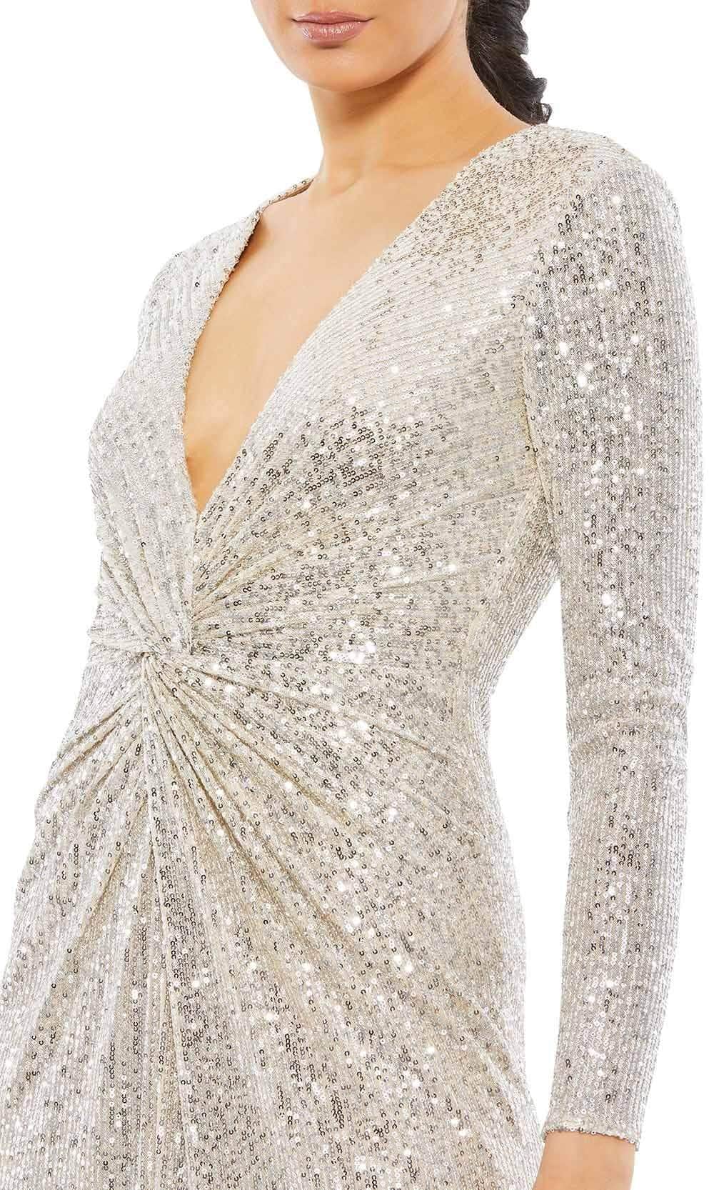 Ieena Duggal - 26552I Sequined Gown Evening Dresses