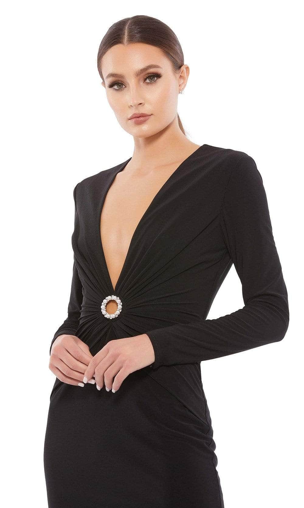 Ieena Duggal - 26556I Embellished Dress Cocktail Dresses