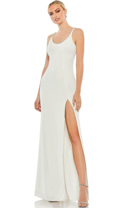 Ieena Duggal 26583 - Jeweled Sheath Evening Gown Evening Dresses 0 / White