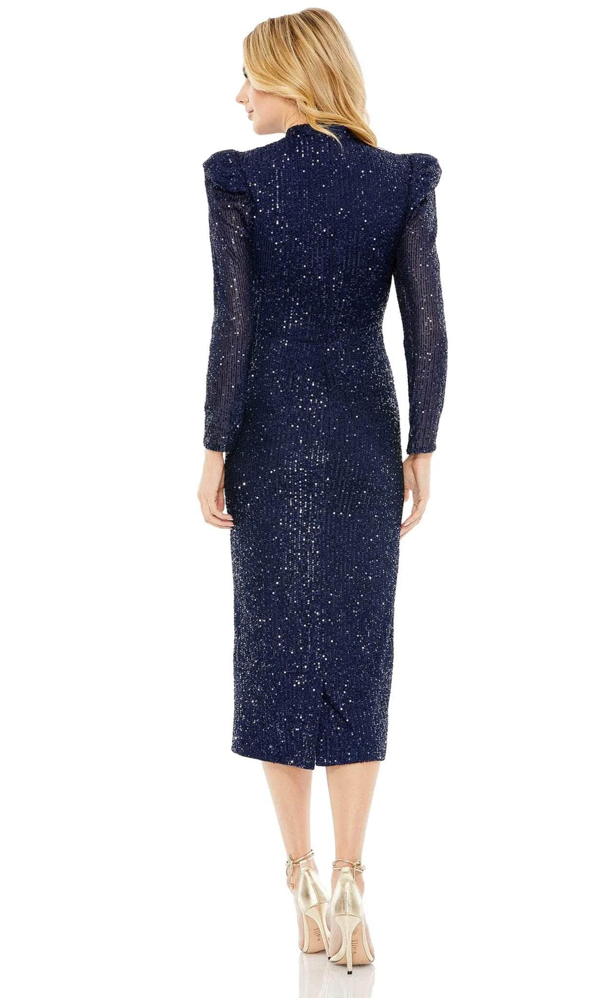 Ieena Duggal 42020 - Puffed Sleeve Dress